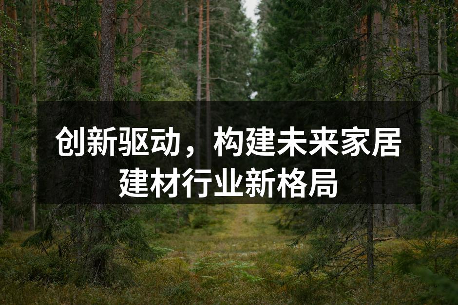 创新驱动，构建未来家居建材行业新格局
